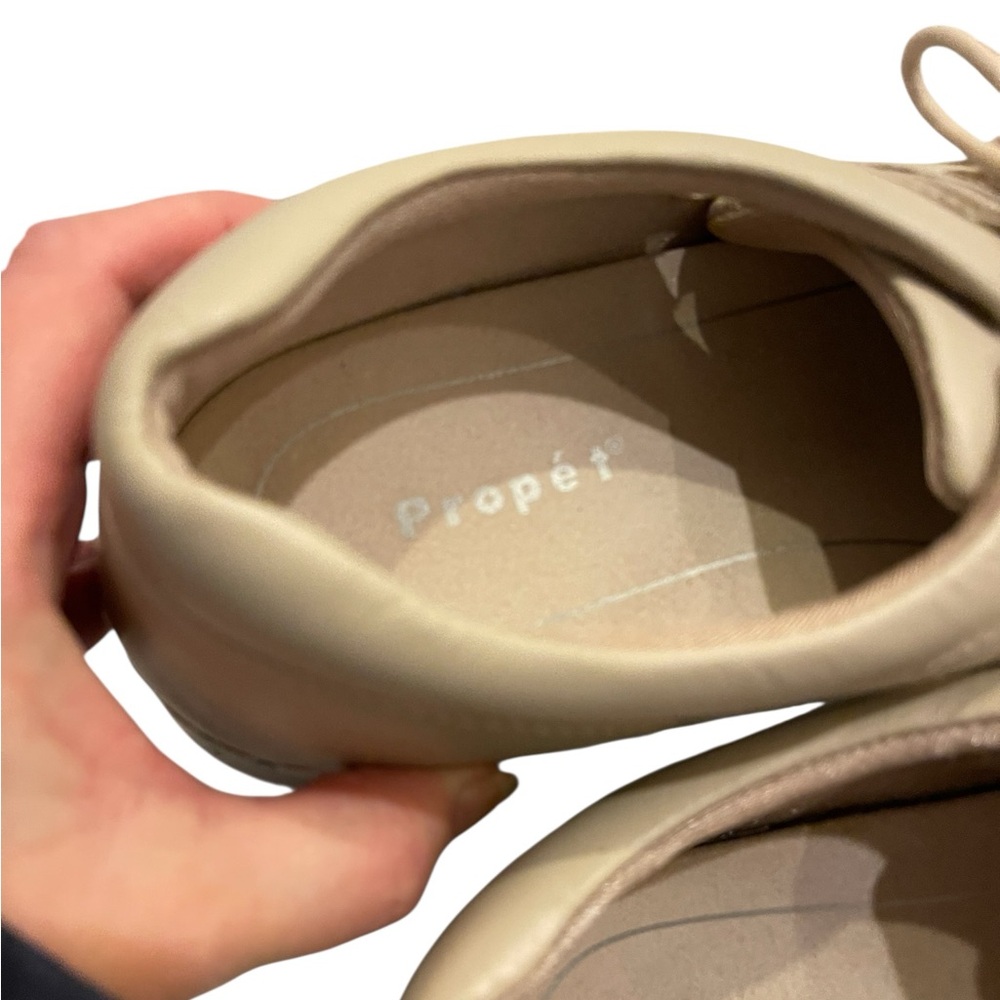 Women’s Propet Beige Lace-Up Leather Shoes Sandals - Picture 4 of 7